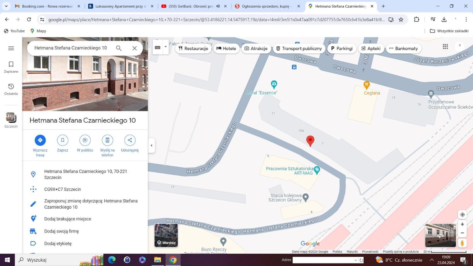 שצ'צ'ין Luksusowy Apartament Przy Dworcu מראה חיצוני תמונה