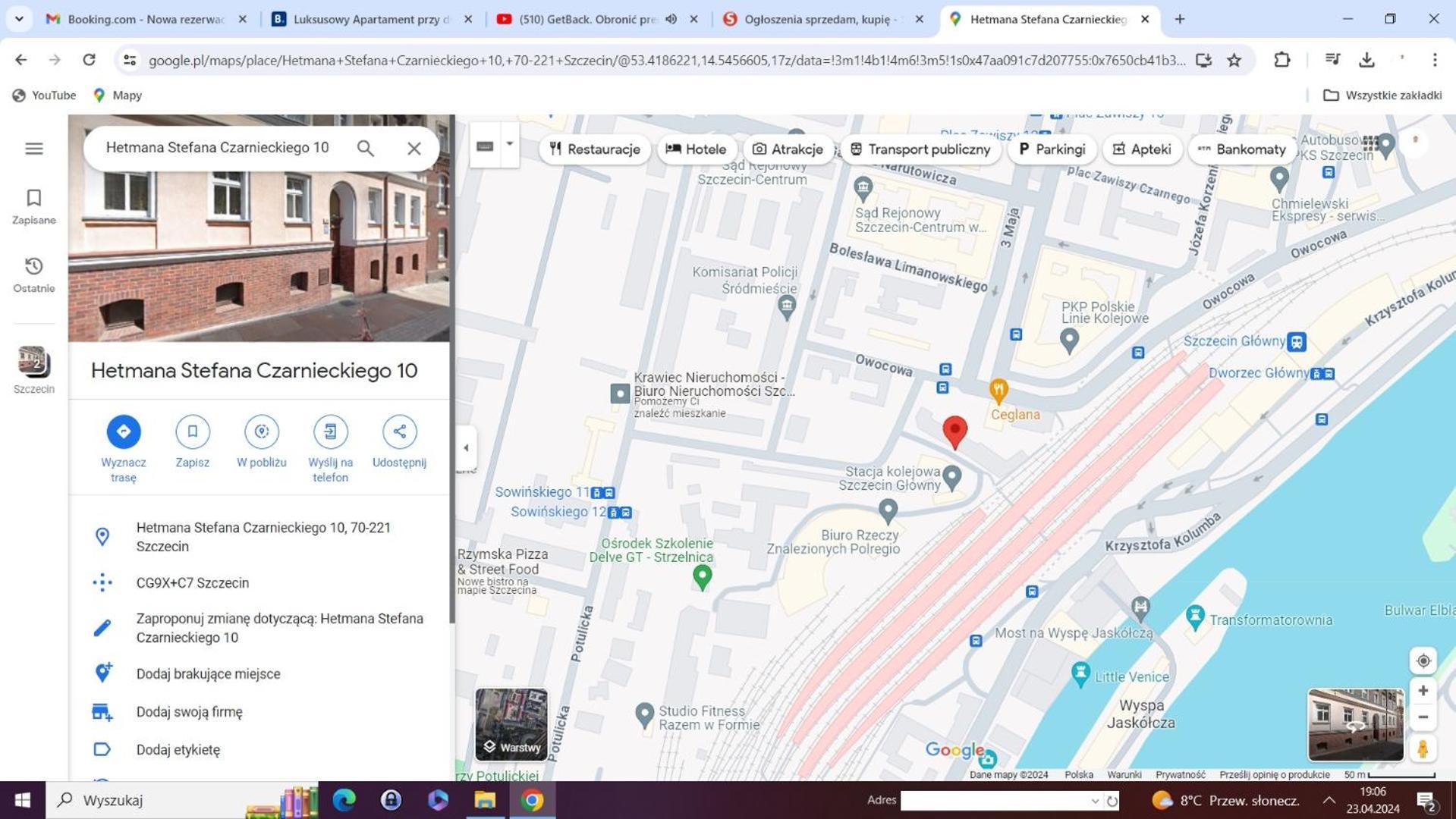 שצ'צ'ין Luksusowy Apartament Przy Dworcu מראה חיצוני תמונה